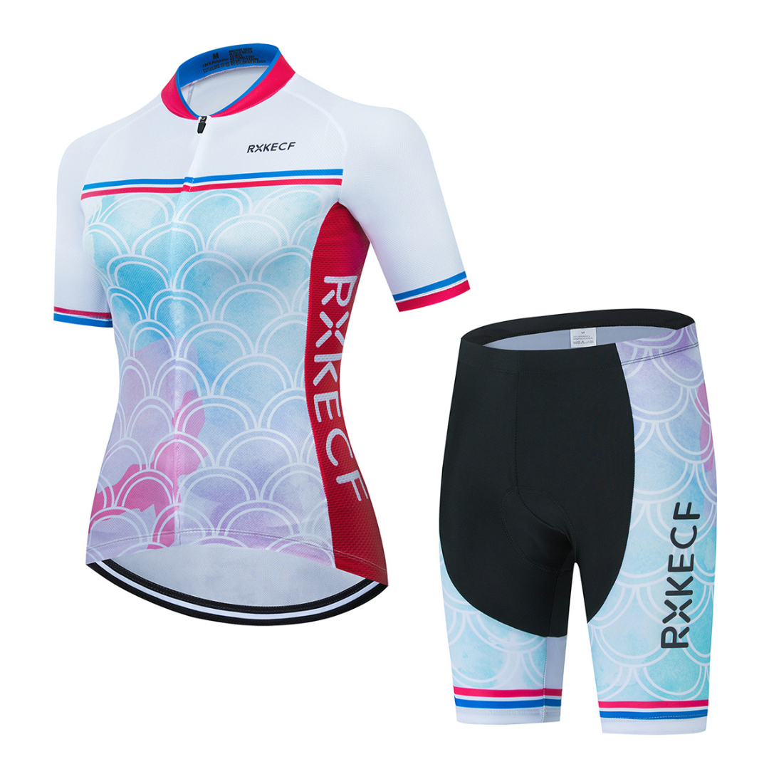 RXKECF PRO Dames Wielerkleding-Set kort
