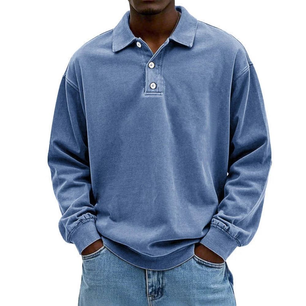 Matteo | Herenpolo met lange mouwen