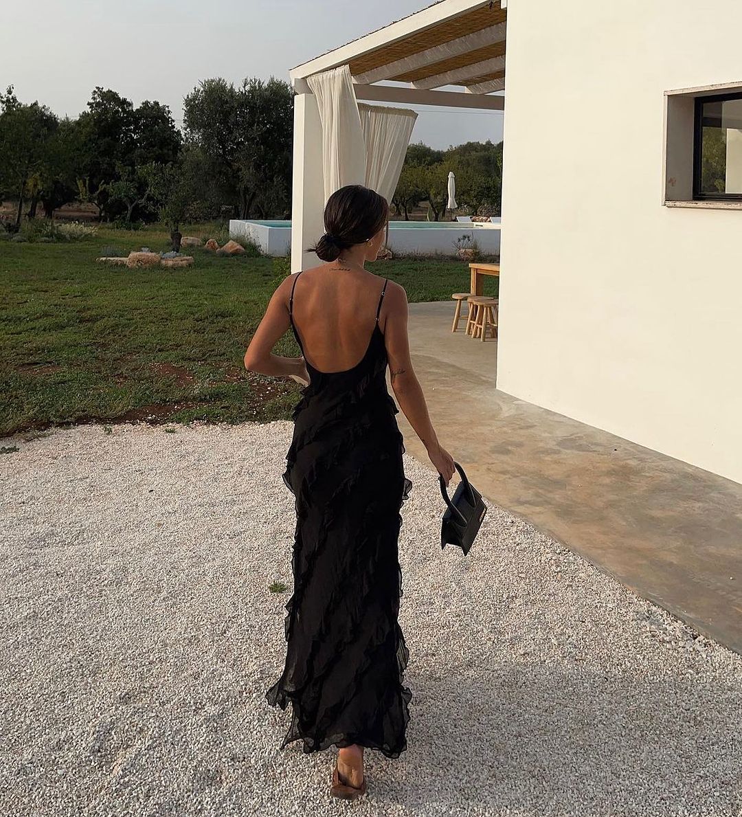 Zara - Maxi-jurk met ruches