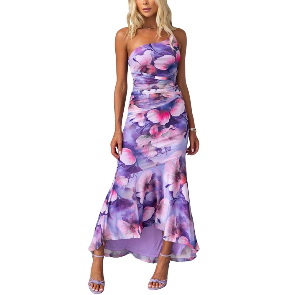 Xanthe - Geplooide zomer maxi-jurk
