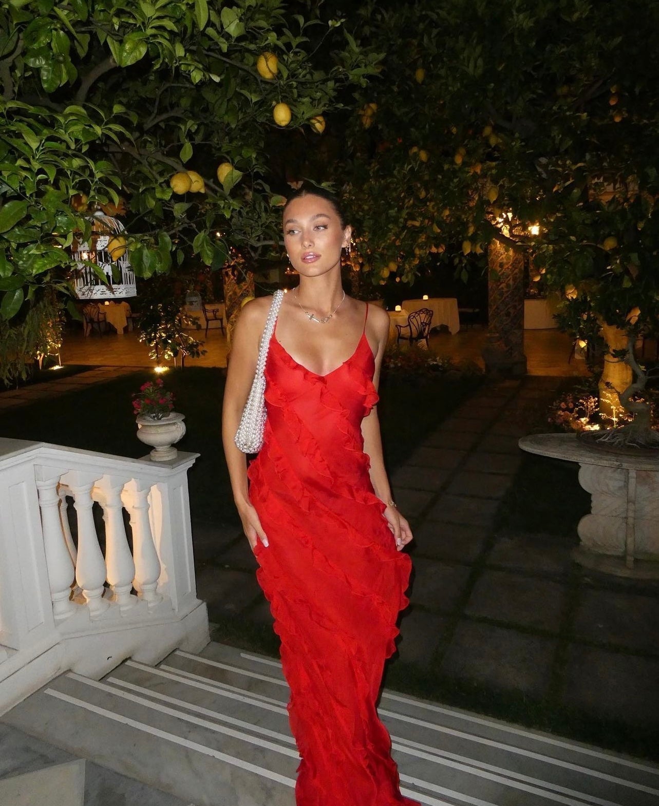 Zara - Maxi-jurk met ruches