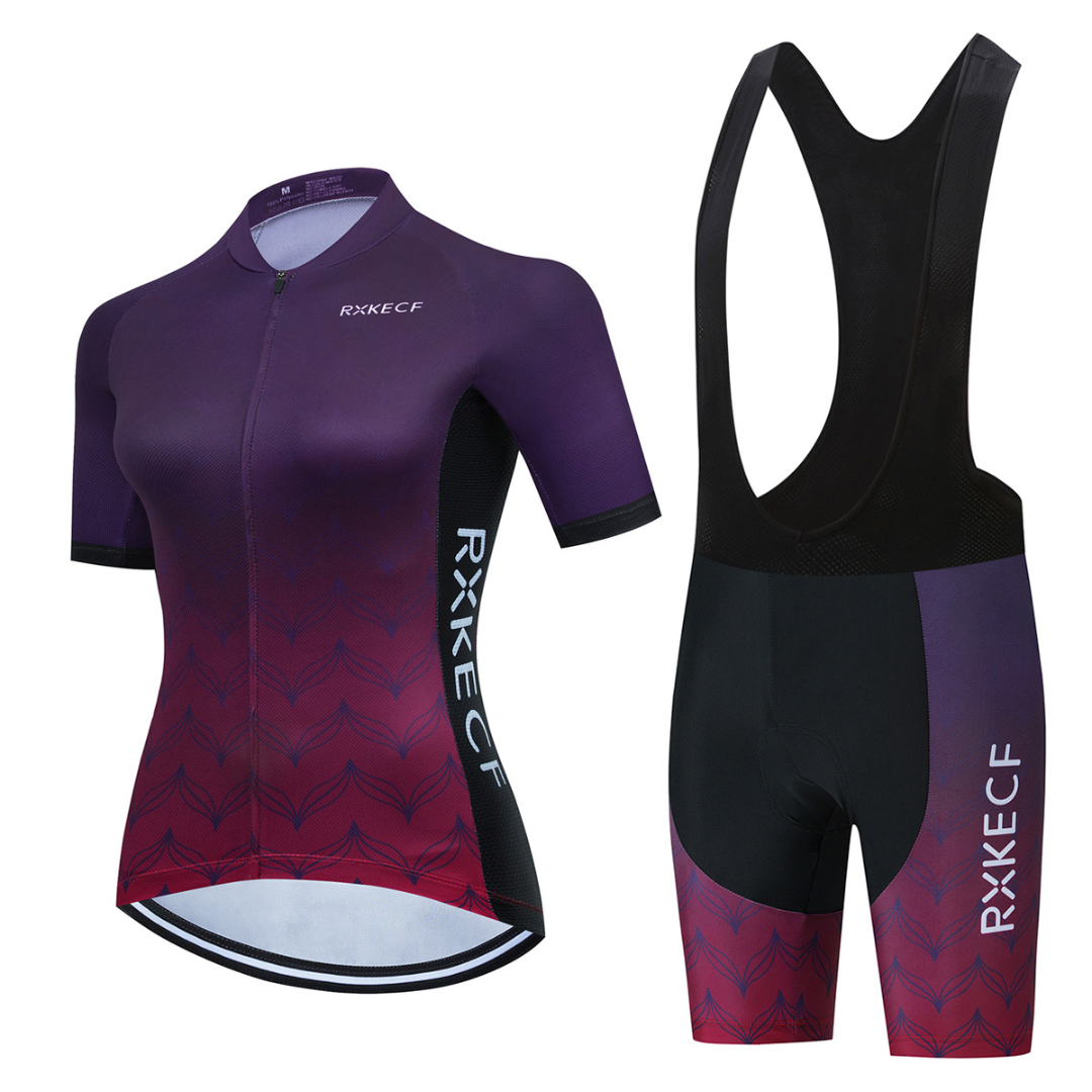 RXKECF PRO Dames Wielerkleding-Set lang