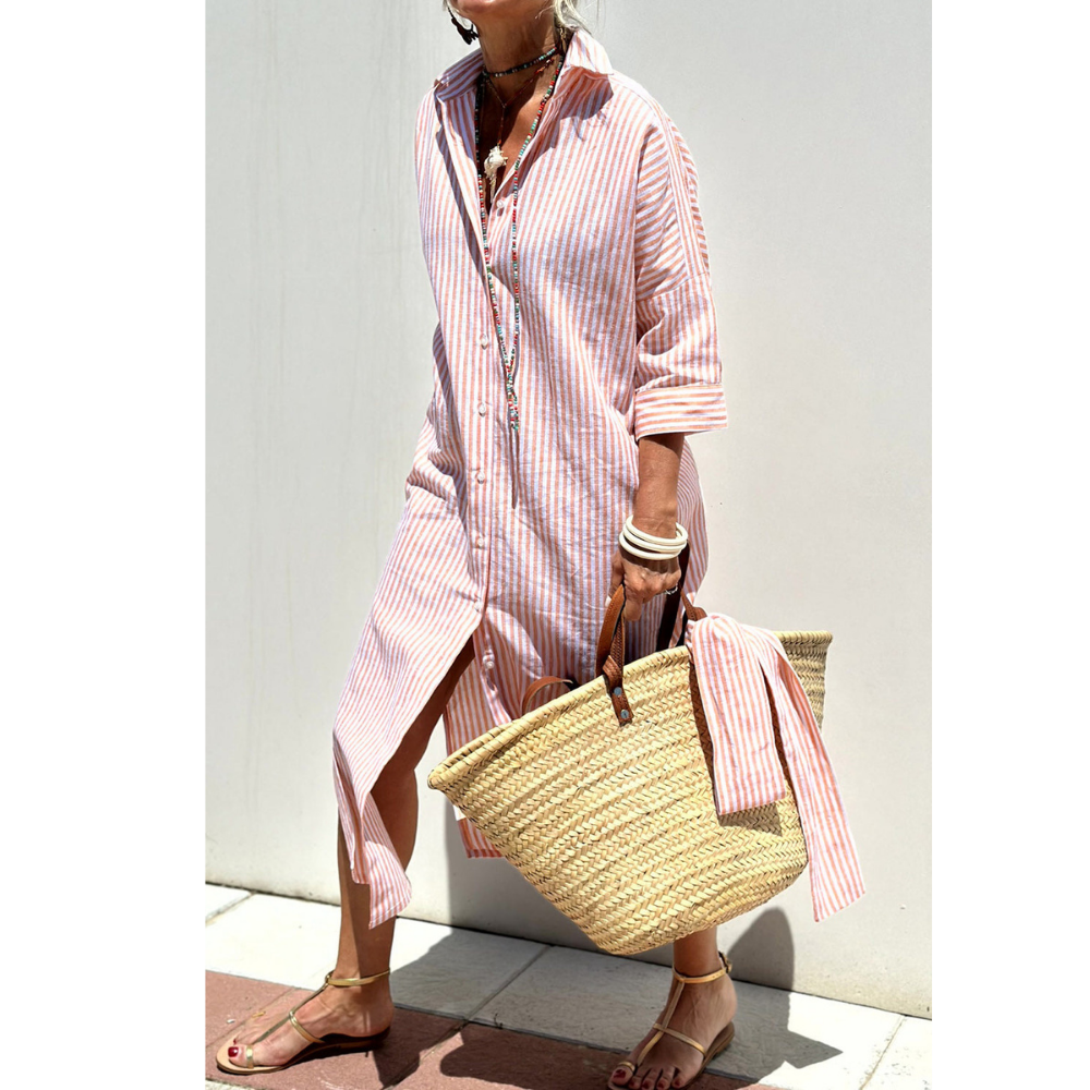 Sterre | Elegante overhemdjurk met riem