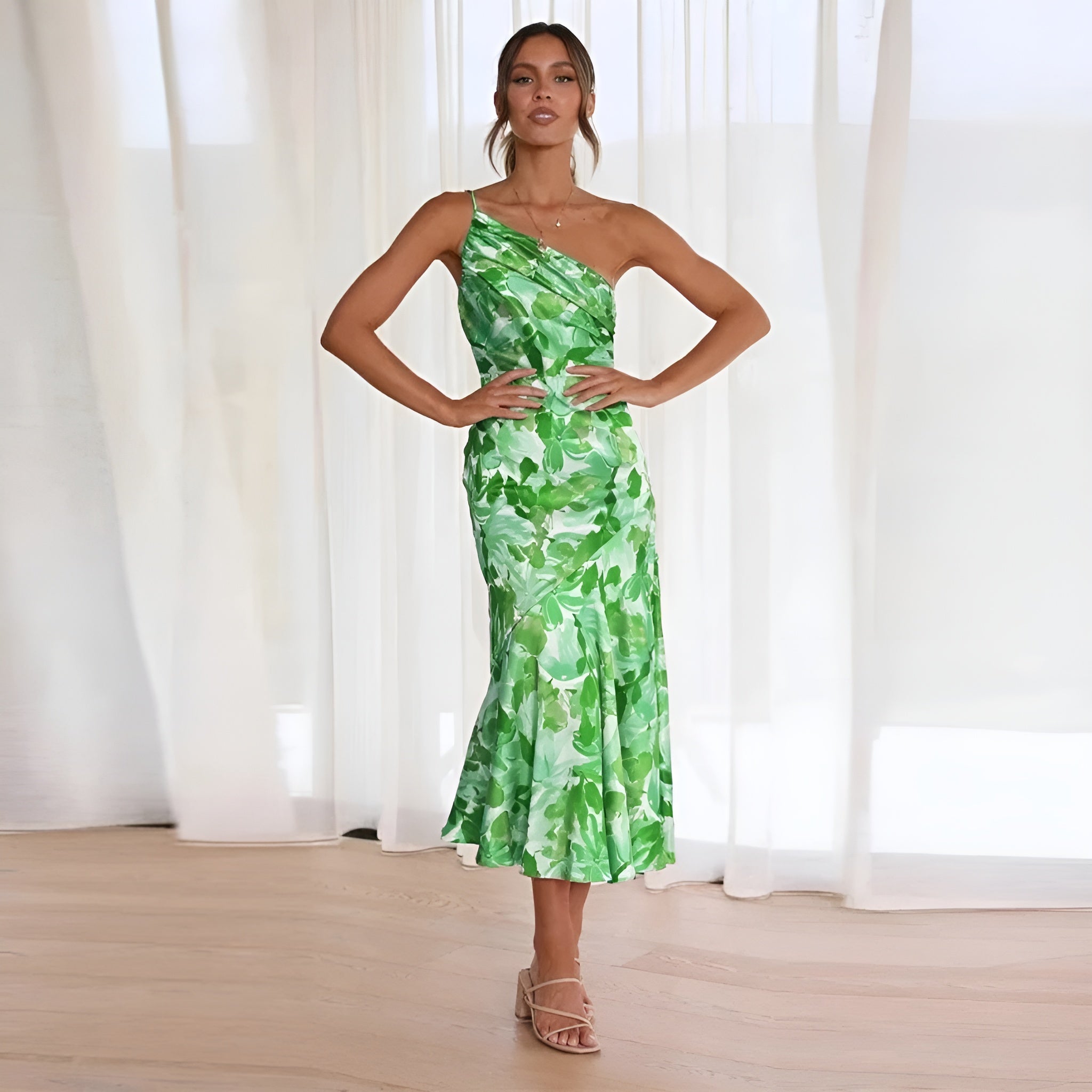 Elegante Maxi-jurk met Bloemenprint