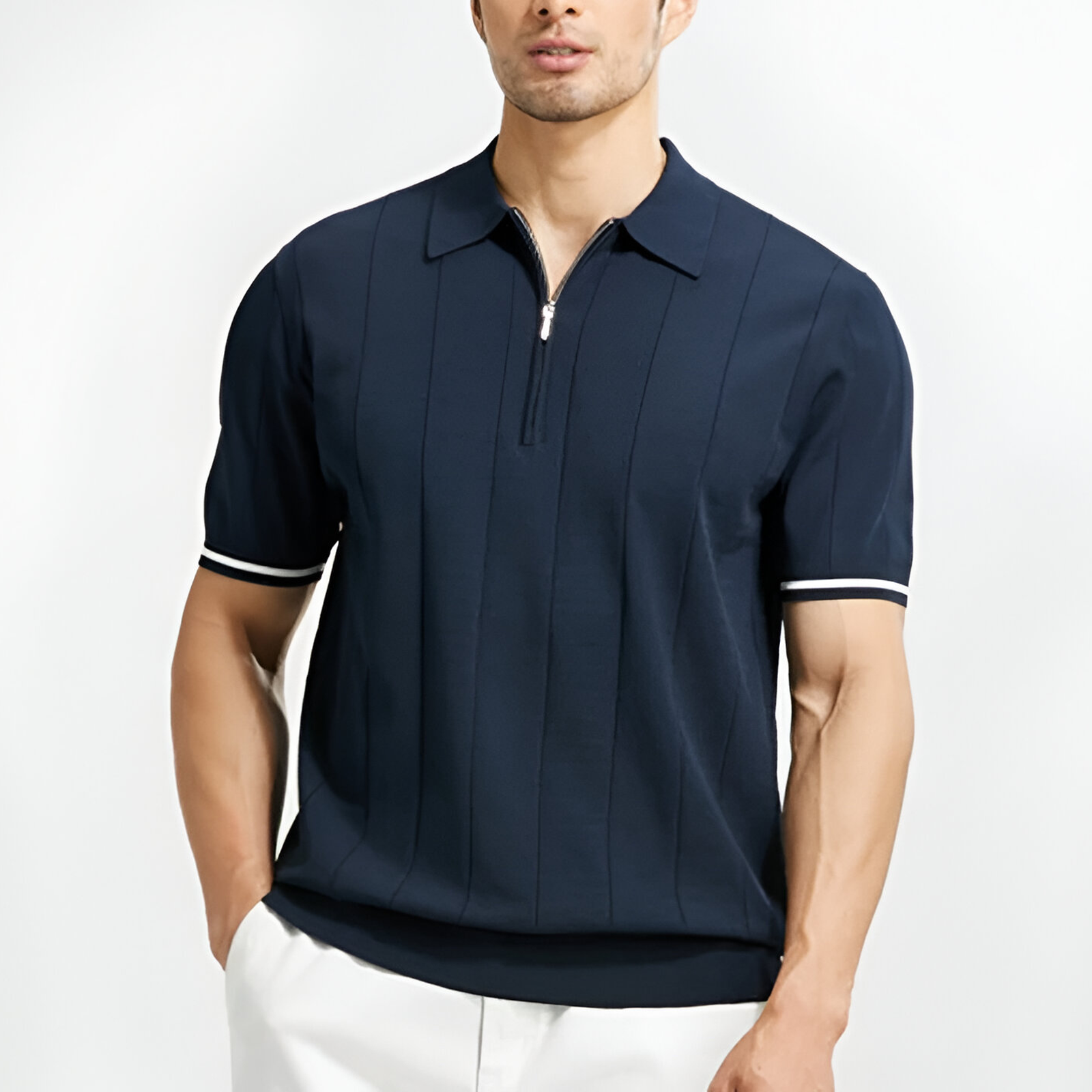 Lozano Lopez Zip Polo
