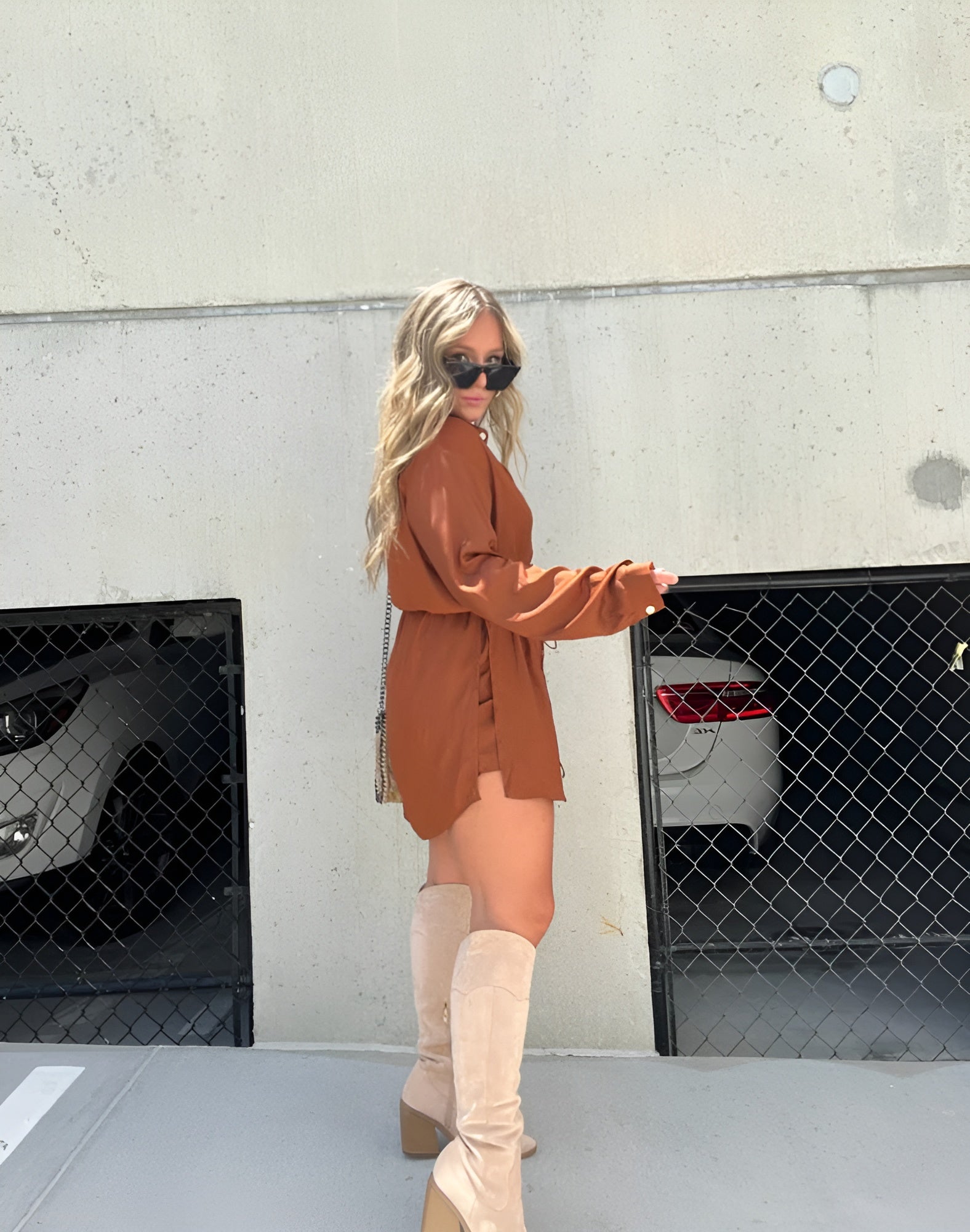 Trendy Satijnen Romper Jurk