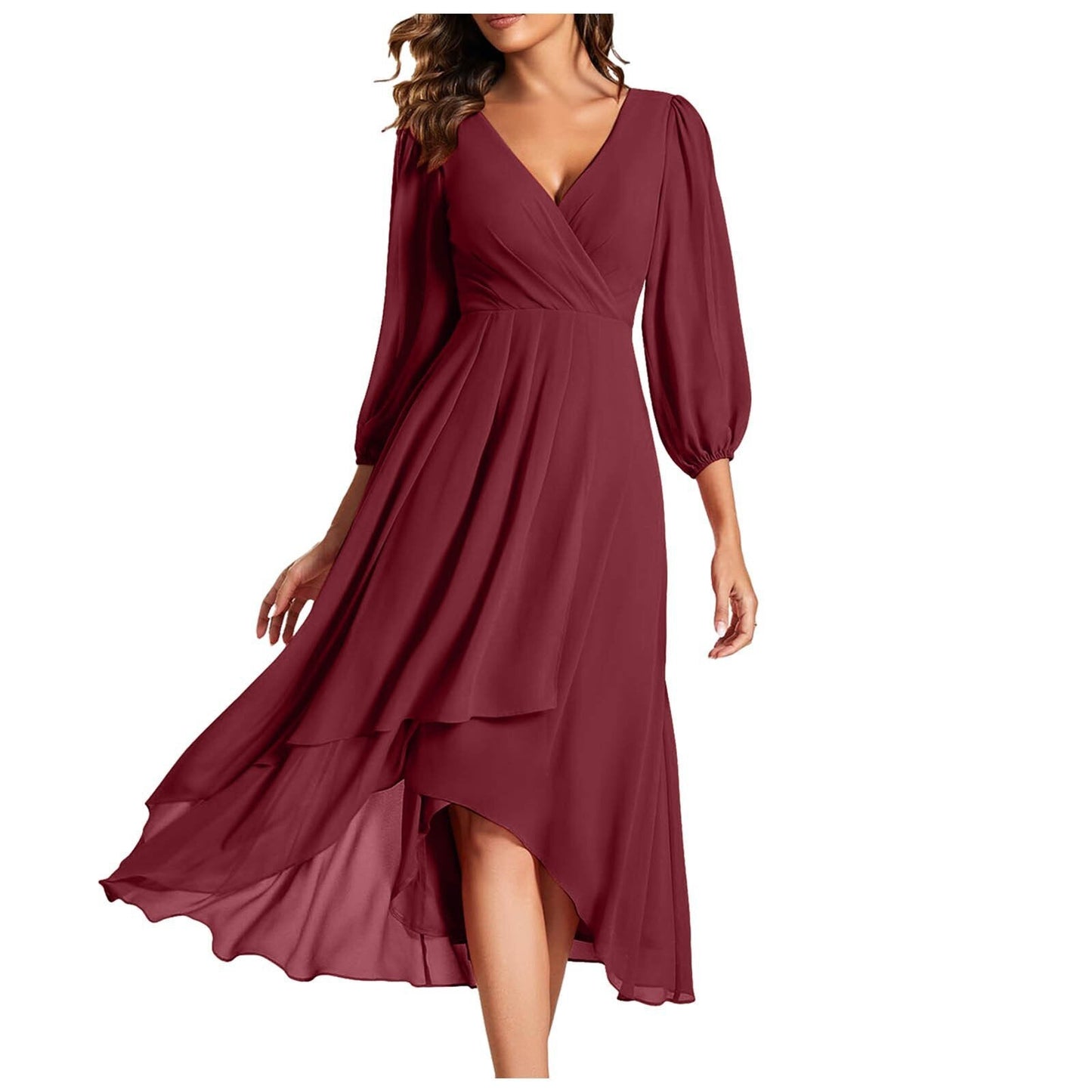 Luna | Elegante V-hals wikkeljurk