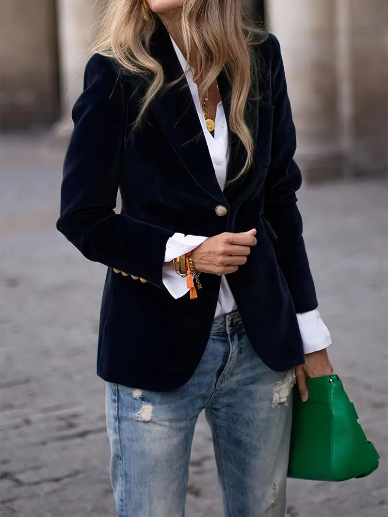 Zara | Fluwelen Blazer