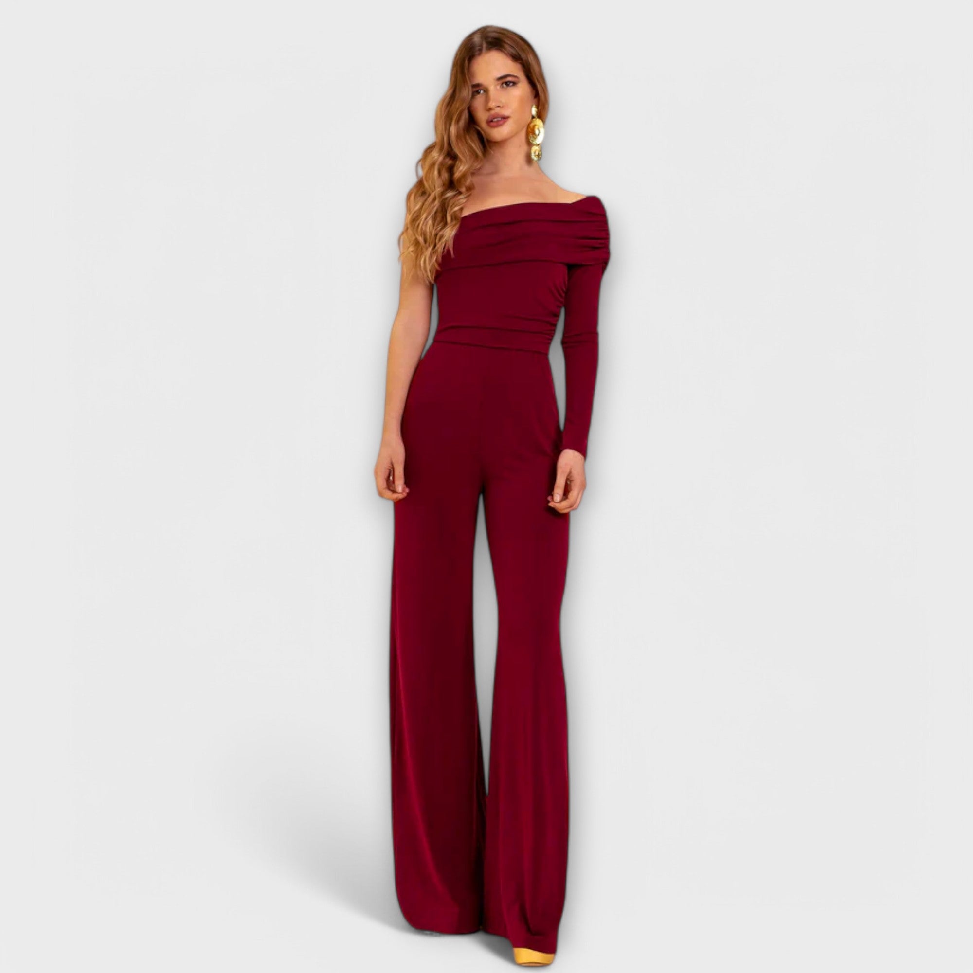Elegante jumpsuit met één schouder
