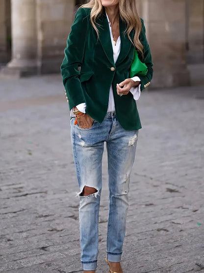 Zara | Fluwelen Blazer
