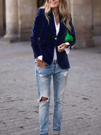 Zara | Fluwelen Blazer