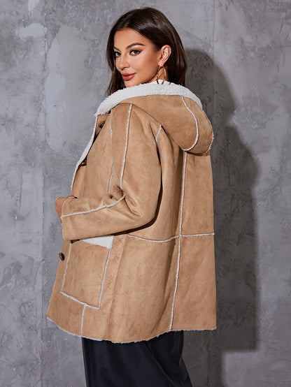 Clara | Beige pluizig jasje