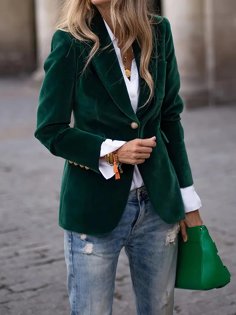 Zara | Fluwelen Blazer
