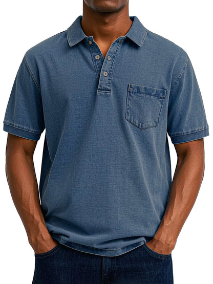 Max™ | Vintage casual poloshirt voor heren