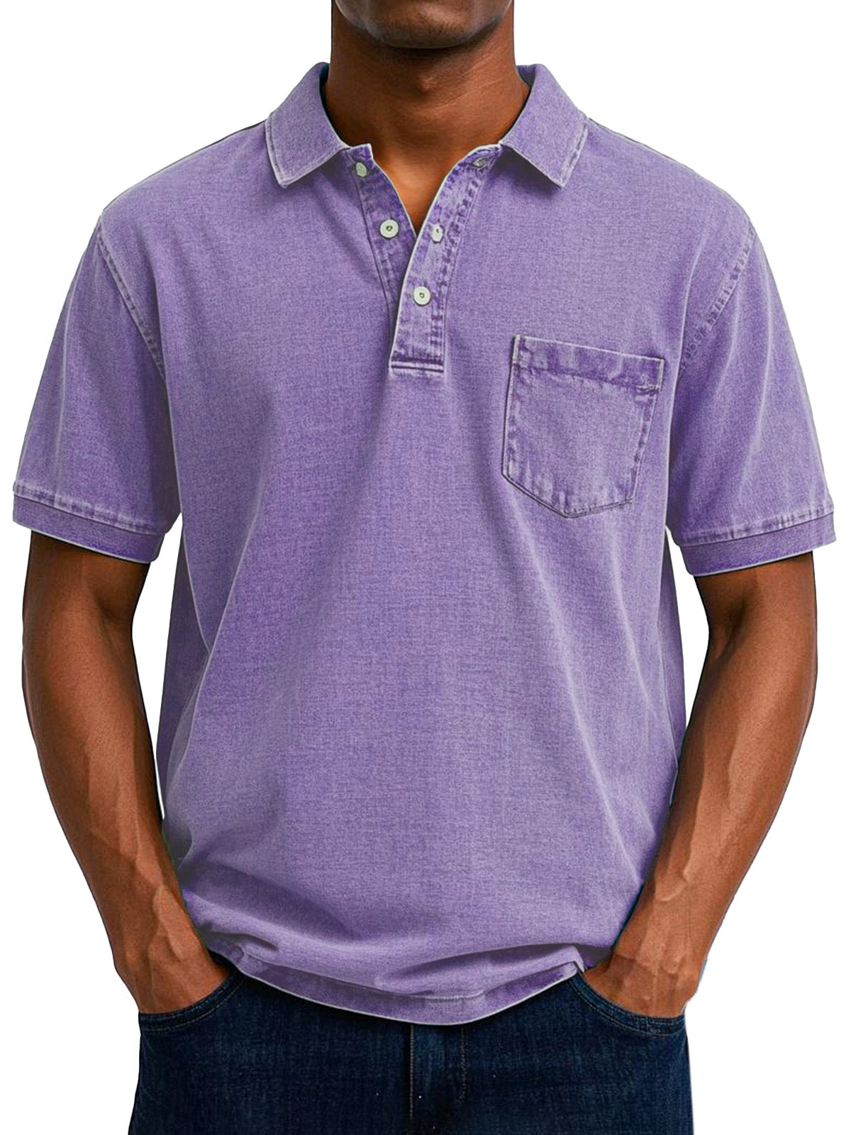 Max™ | Vintage casual poloshirt voor heren