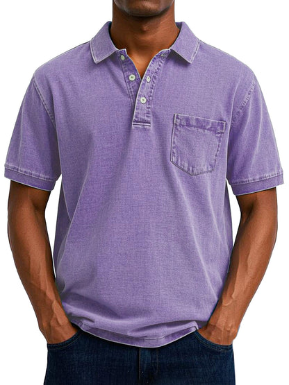 Max™ | Vintage casual poloshirt voor heren