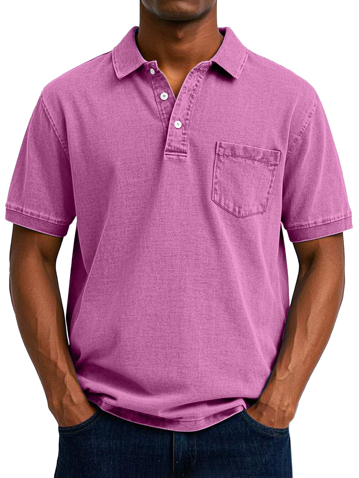 Max™ | Vintage casual poloshirt voor heren