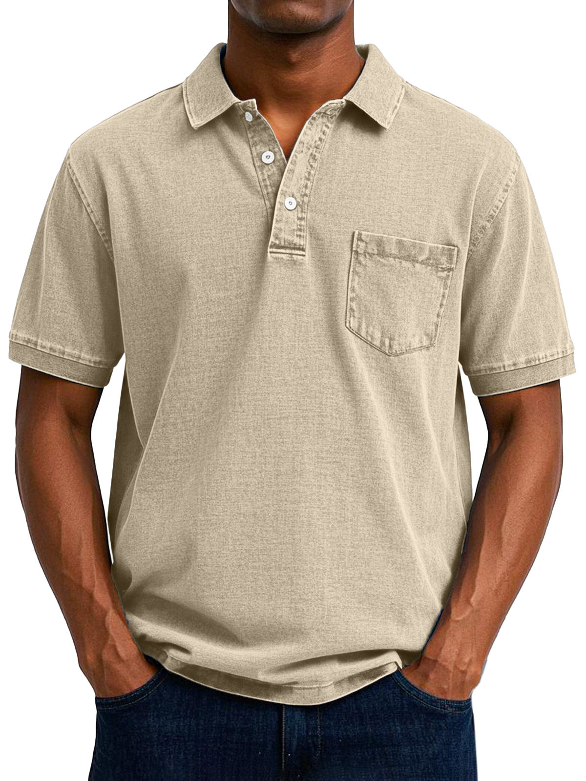 Max™ | Vintage casual poloshirt voor heren