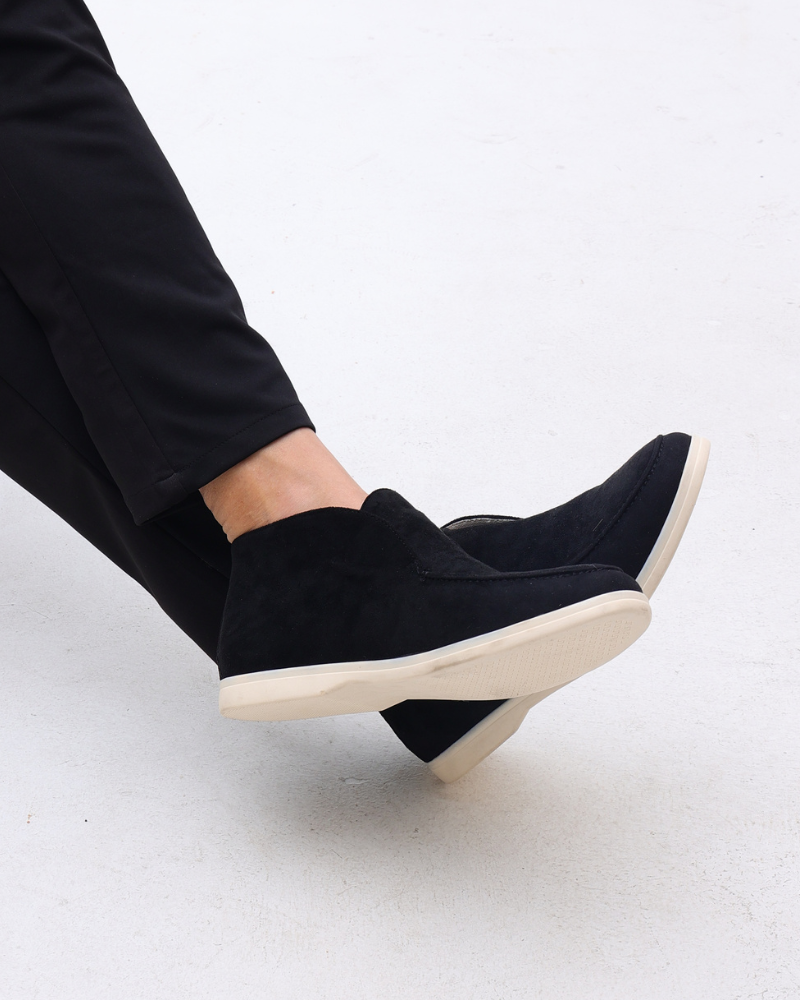 Hoge Suede Loafers