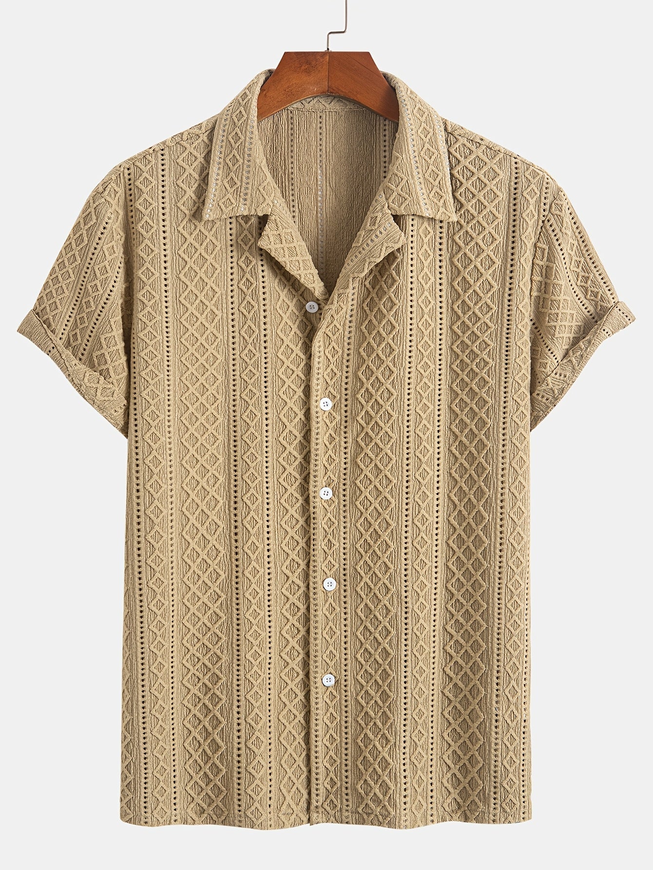 Laurent™ | Camicia Bohemien con Motivo in Rilievo