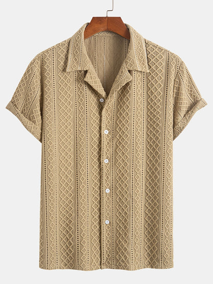 Laurent™ | Camicia Bohemien con Motivo in Rilievo