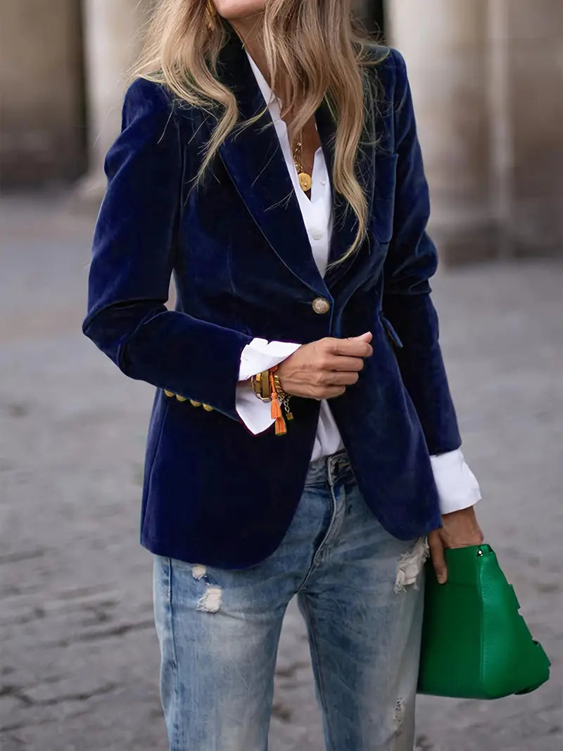 Zara | Fluwelen Blazer