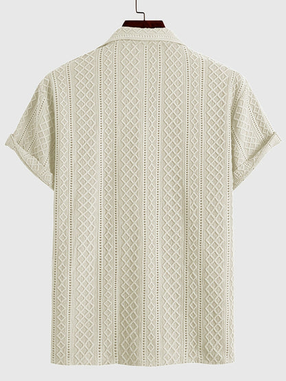 Laurent™ | Camicia Bohemien con Motivo in Rilievo