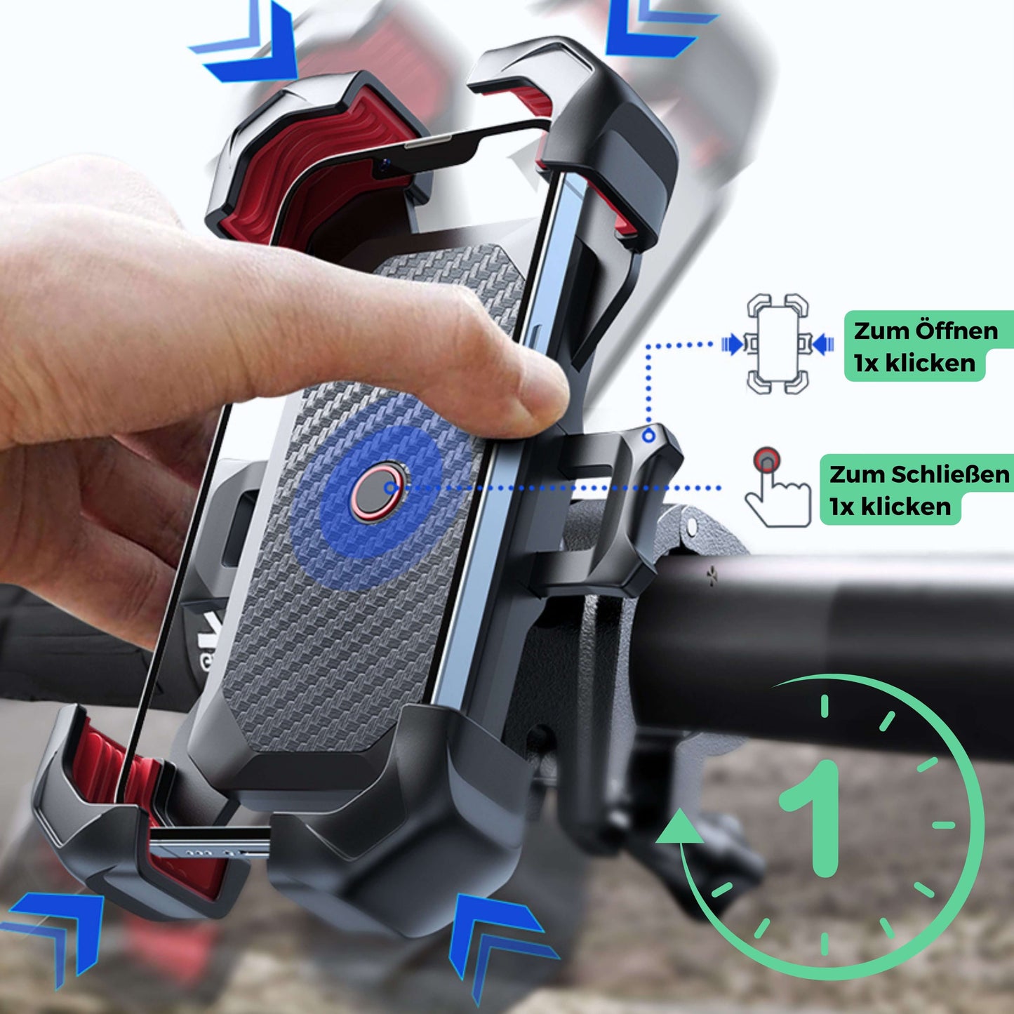360° SmartBike Telefoonhouder voor alle smartphones