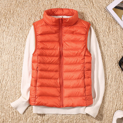 Gonda | Nieuwe Bodywarmer met Witte Donzen Veren