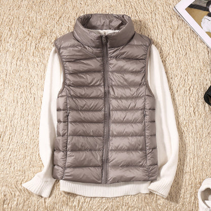 Gonda | Nieuwe Bodywarmer met Witte Donzen Veren