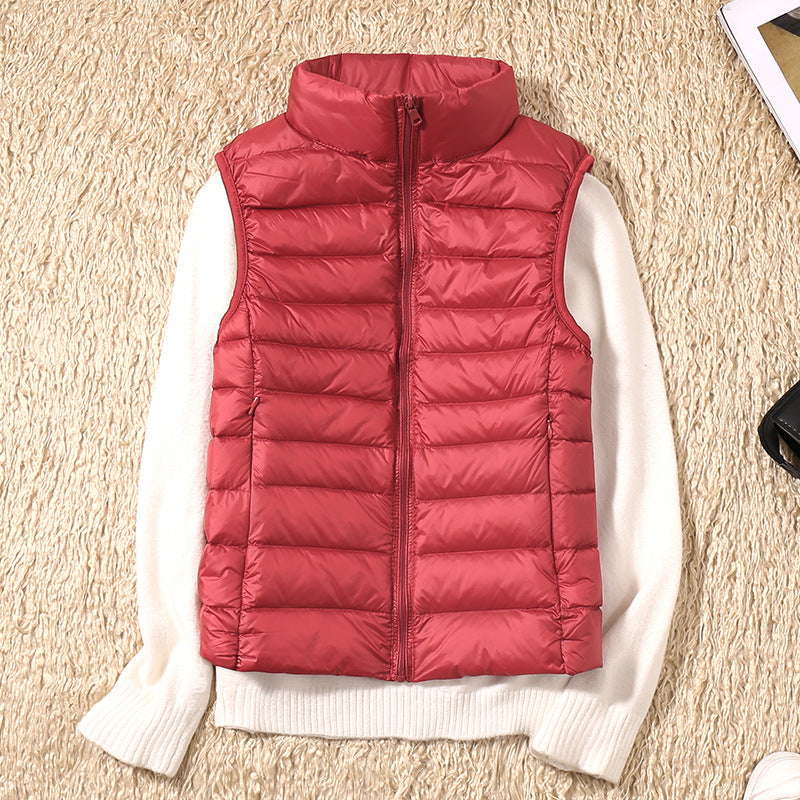 Gonda | Nieuwe Bodywarmer met Witte Donzen Veren
