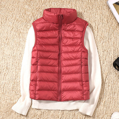 Gonda | Nieuwe Bodywarmer met Witte Donzen Veren