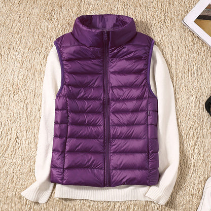 Gonda | Nieuwe Bodywarmer met Witte Donzen Veren