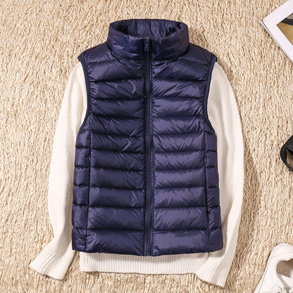 Gonda | Nieuwe Bodywarmer met Witte Donzen Veren