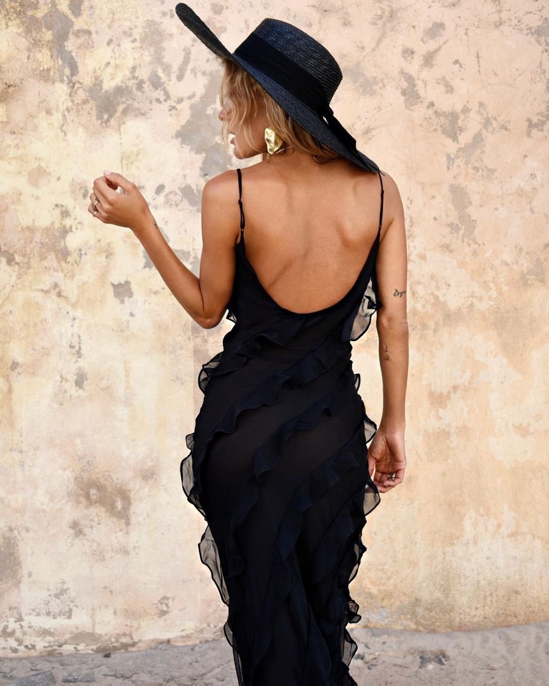 Zara - Maxi-jurk met ruches