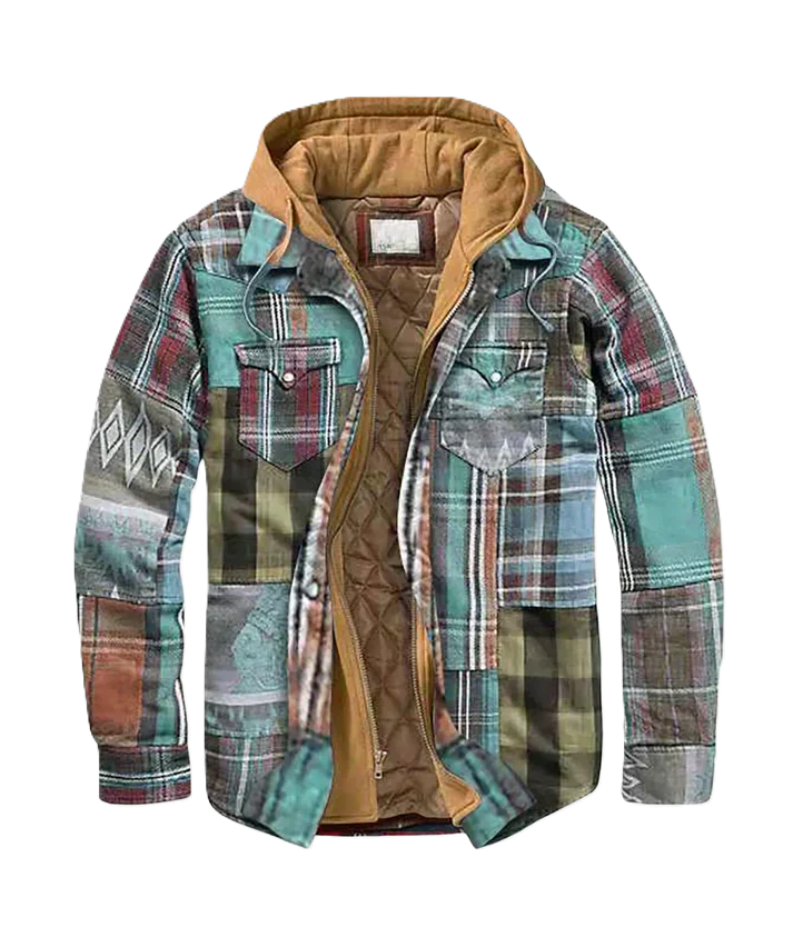 Sem | Patchwork blazer met ruiten