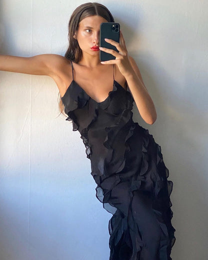 Zara - Maxi-jurk met ruches
