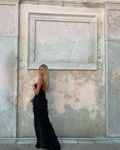 Zara - Maxi-jurk met ruches