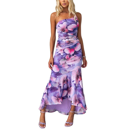 Xanthe - Geplooide zomer maxi-jurk