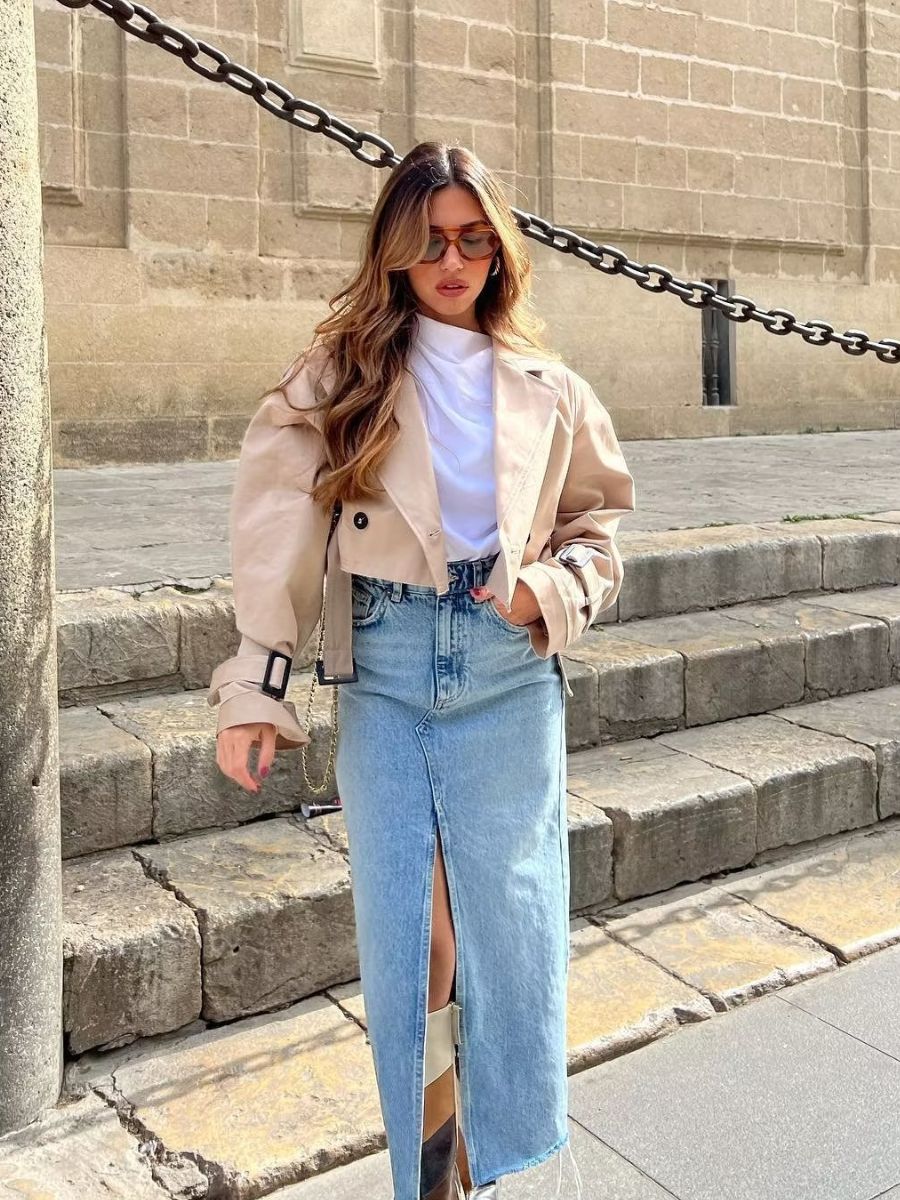 Zara | Cropped Trenchcoat