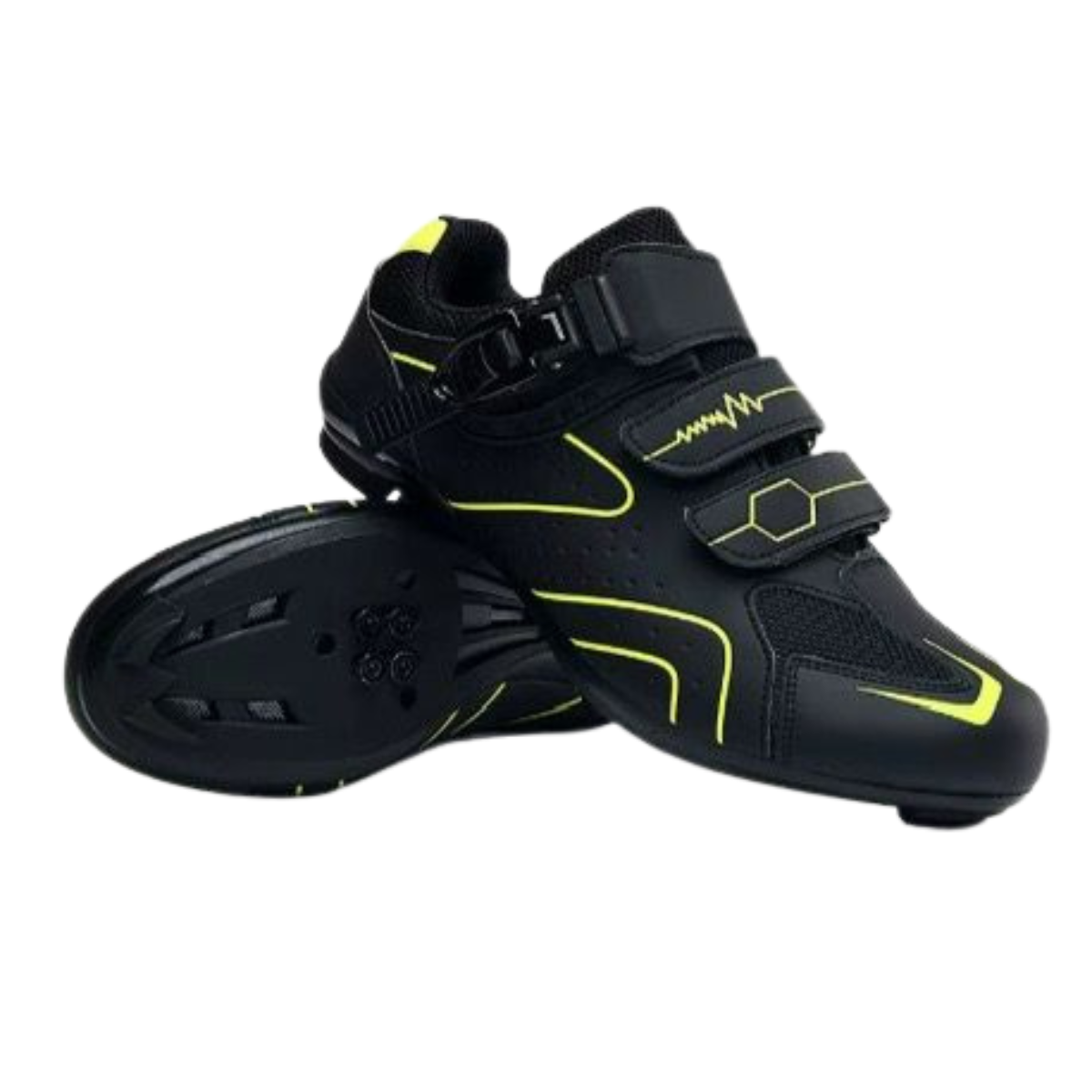 Unisex fietsschoenen met gesp en veters