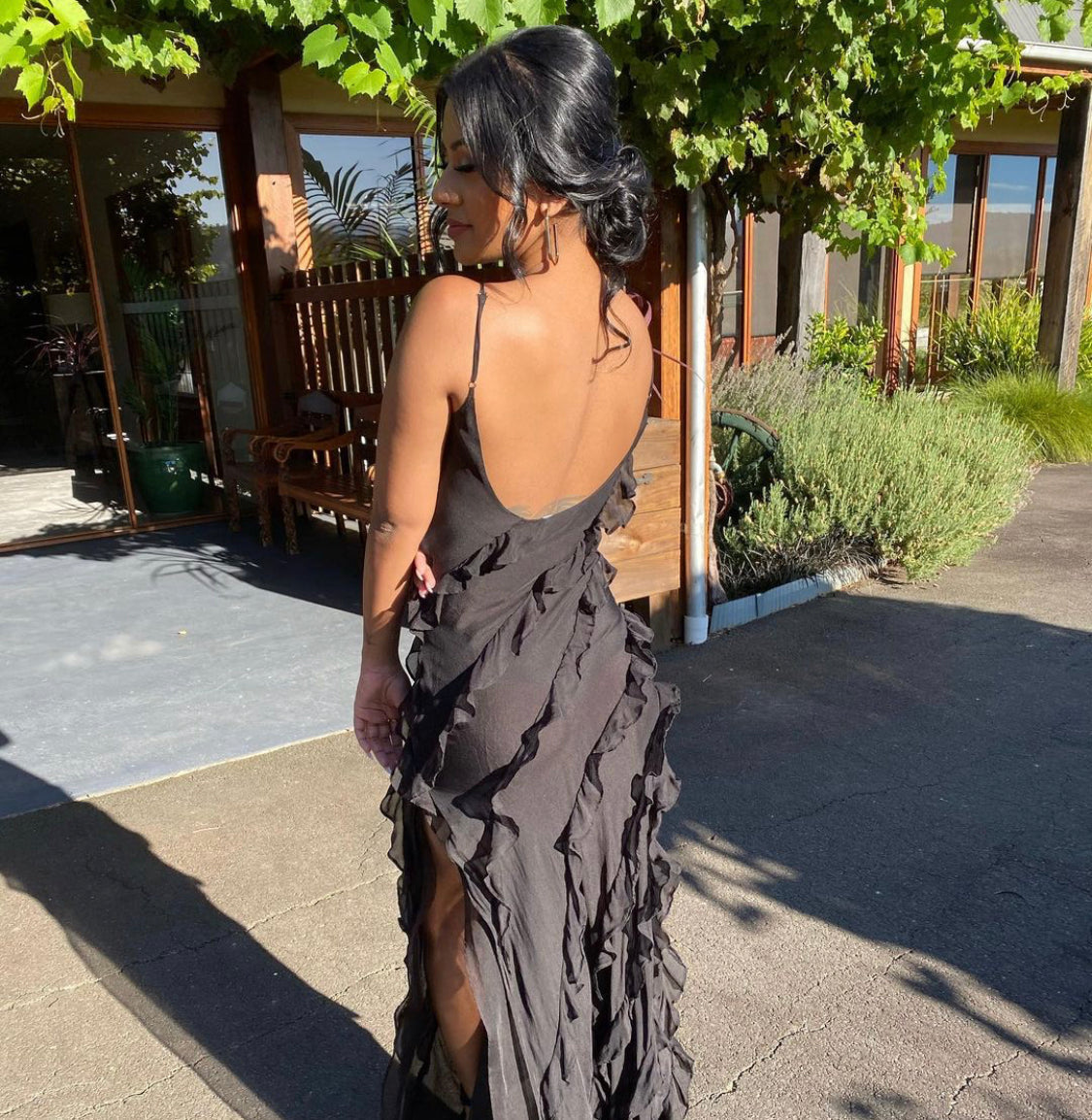 Zara - Maxi-jurk met ruches