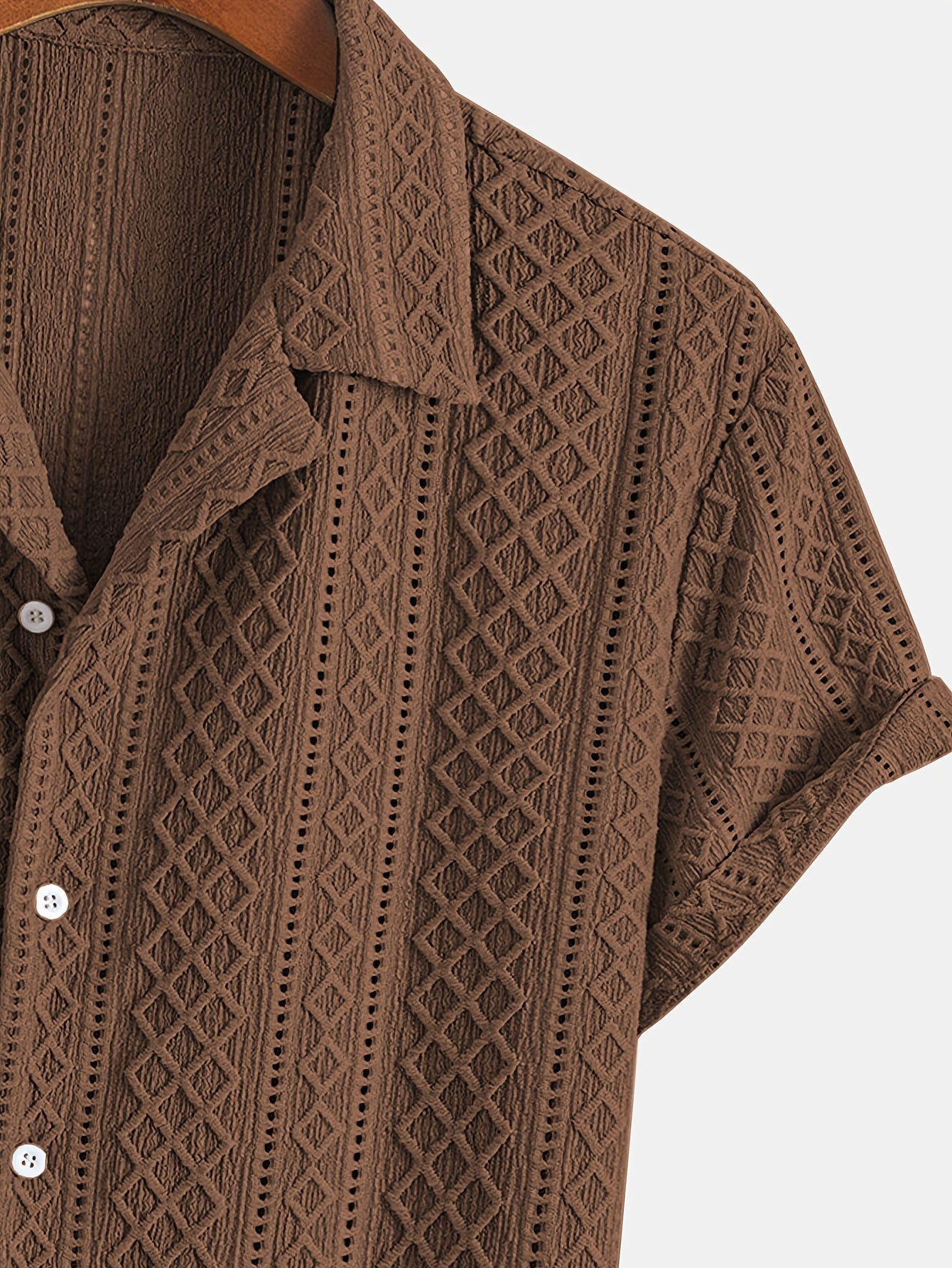 Laurent™ | Camicia Bohemien con Motivo in Rilievo