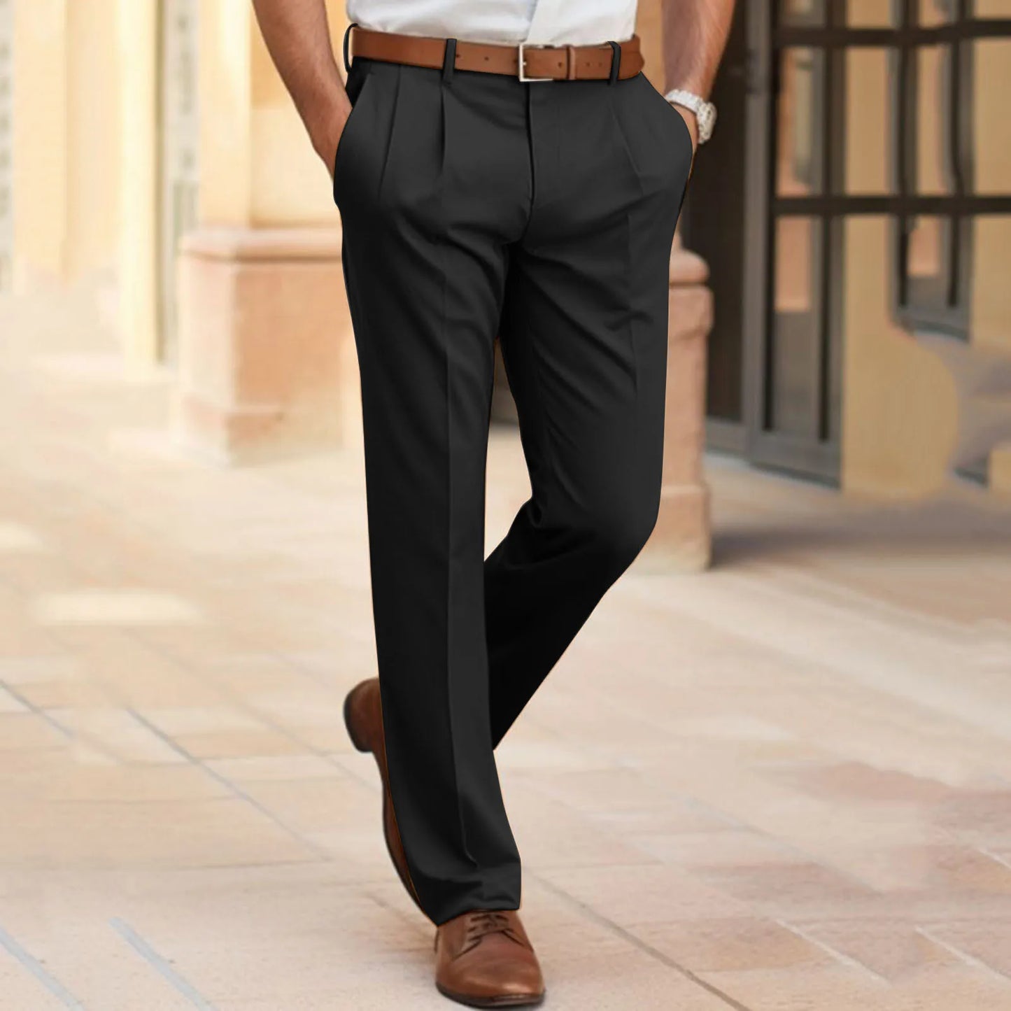 Harry | Rechte broek met een middelhoge taille