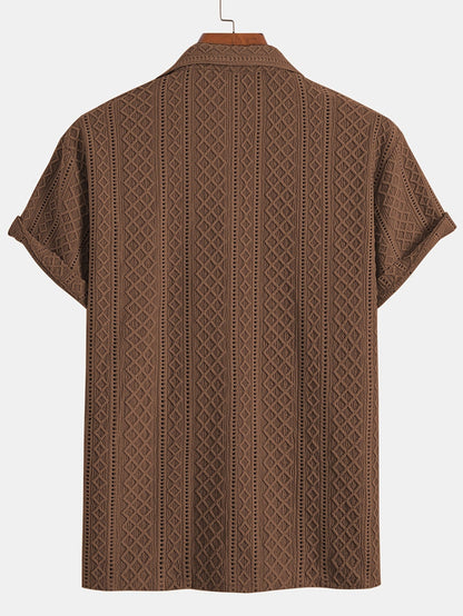Laurent™ | Camicia Bohemien con Motivo in Rilievo
