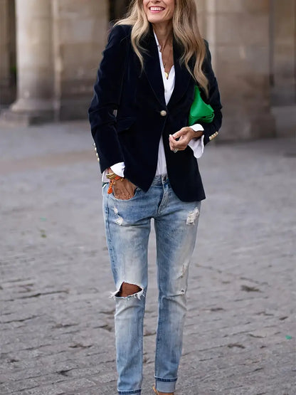 Zara | Fluwelen Blazer