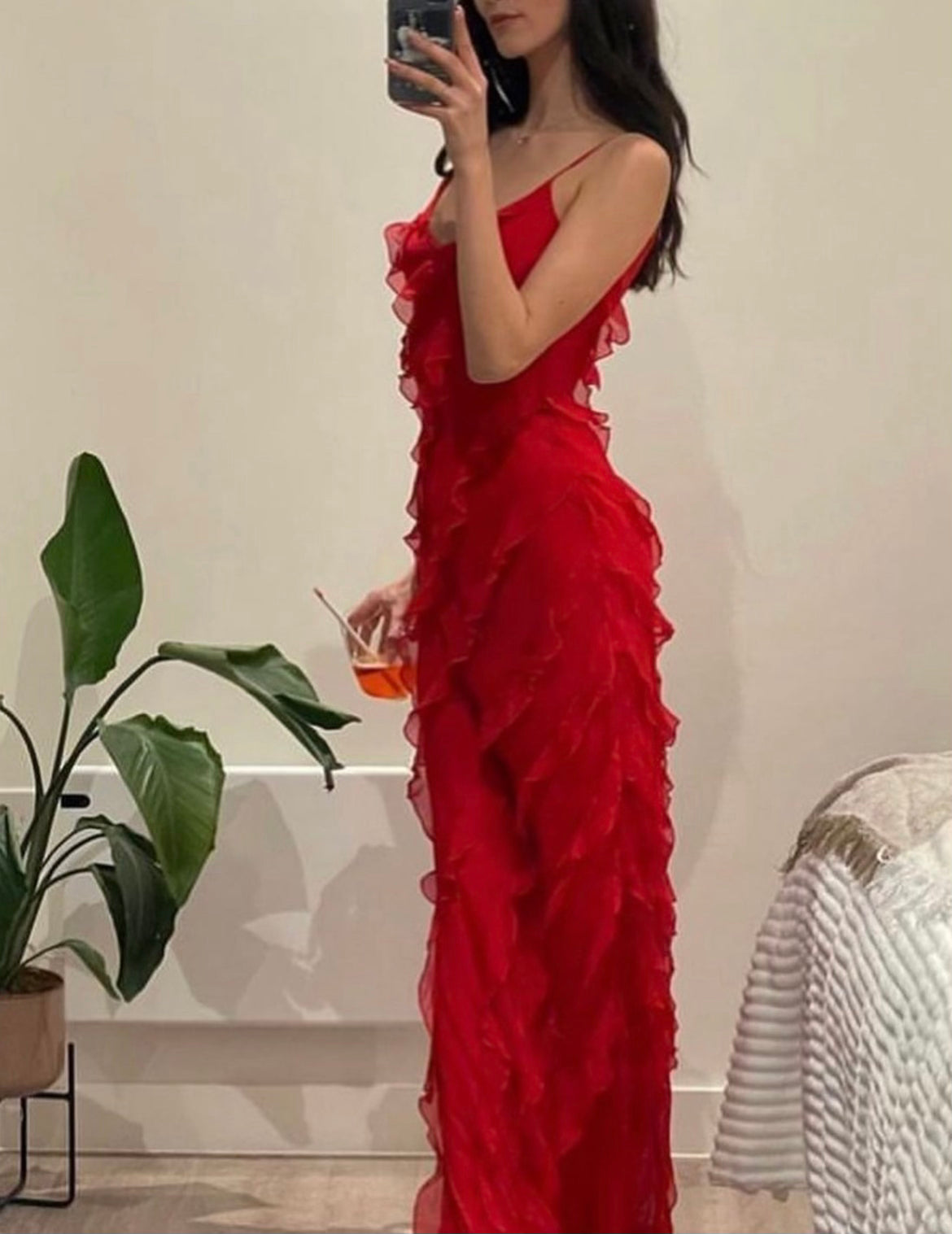 Zara - Maxi-jurk met ruches