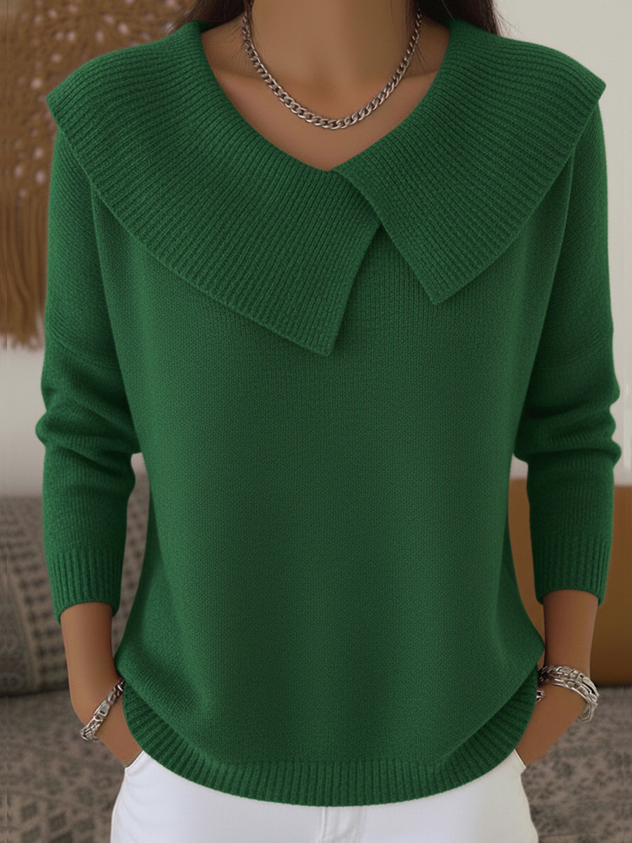 Lucia | Warm Trui met Zachte Kraag