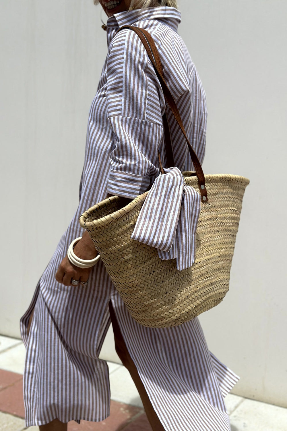 Sterre | Elegante overhemdjurk met riem