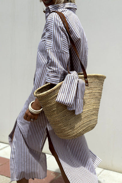 Sterre | Elegante overhemdjurk met riem
